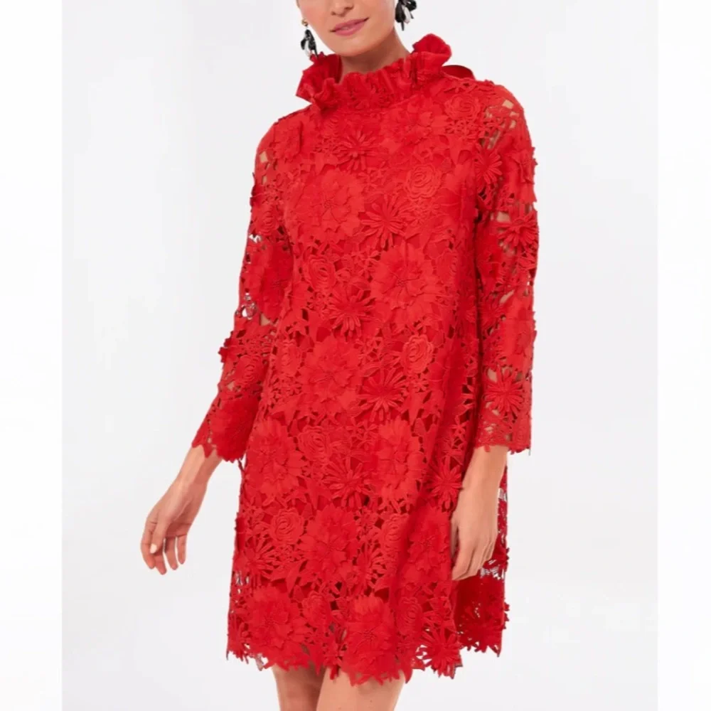 Red Guipure Lace Daphne Dress
TUCKERNUCK - Picture 2 of 11